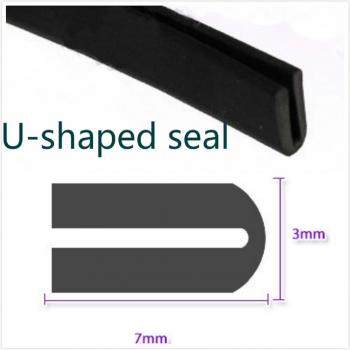 2M 7mm x 3mm Rubber Edge Trim for Cars and Trailers