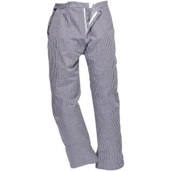 Portwest C075 Barnet Chefs Trousers Check Blue / White 2XL 31