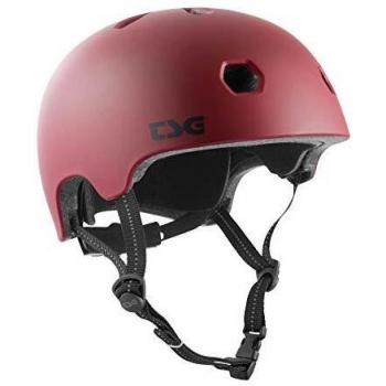 Satin Oxblood Meta Solid Color Helm (Erwachsene) – TSG, XL/XXL