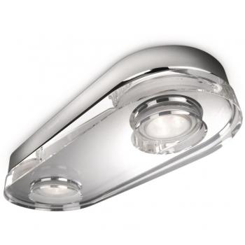 Mira 2‑Flammen LED-Deckenleuchte Philips InStyle 6 W chrom
