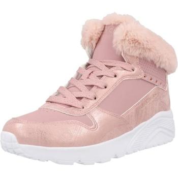 Girls' Skechers UNO Lite Mauve Collar Footwear – 10 (Textile/Synthetic)