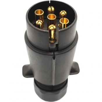 Conector 12V 7P Redondo Tipo Euro – Barra de Remolque