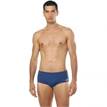 Bañador de natación hombre azul y rojo mate
