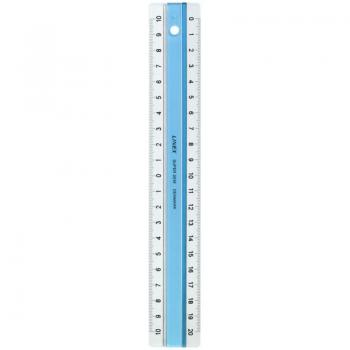 Linex Super Ruler 20 cm, mit Anti-Rutsch-Funktion, blau