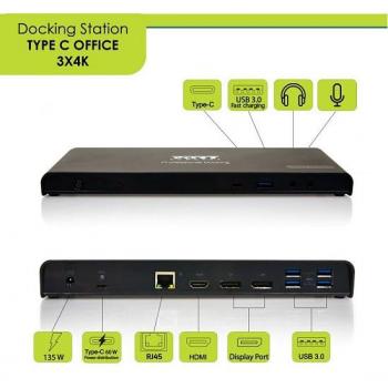 Port Designs 901904-EU dock USB Type-C Noir