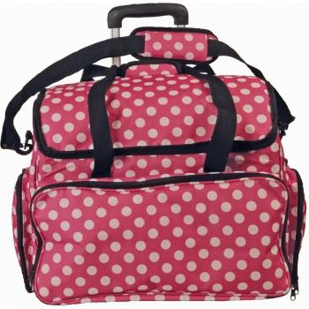 Dotted Fabric Workstation Trolley