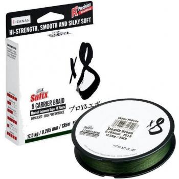 Sufix X8 Braid Green – 150 m, 0,205 mm, 17,5 kg (1 Stück)