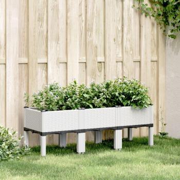 Mueble de Almacenamiento para Jardín con Patas PP 120x40x42