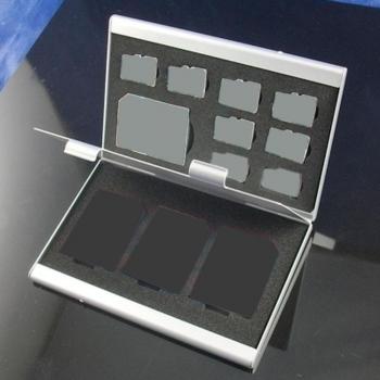 12-in-1 Metal Memory Card Storage Case for SD/SDHC/SDXC/Micro SD/TF/MMC
