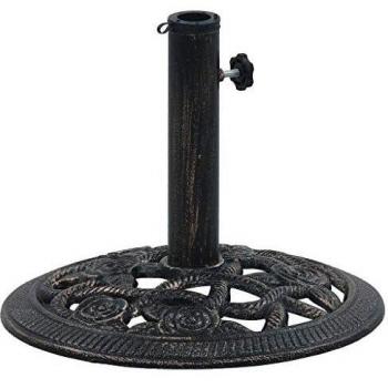 VidaXL Umbrella Base Bronze 19.8 lb 15.7 Cast Iron