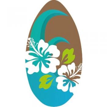 Skimboard SportX Flower Blue & Brown 100 cm Series