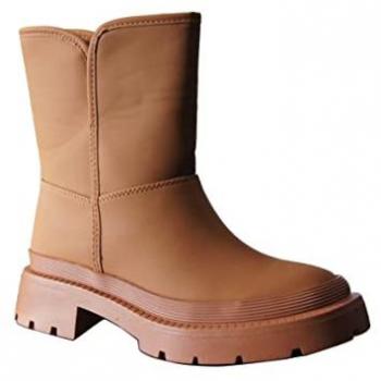 Slip‑On Warm Fur Camel Winter Boot