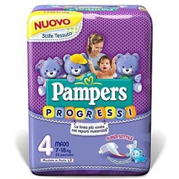 Pampers Progressi Pannolini Maxi, Taglia 4 (7-18 kg), 22 Pannolini