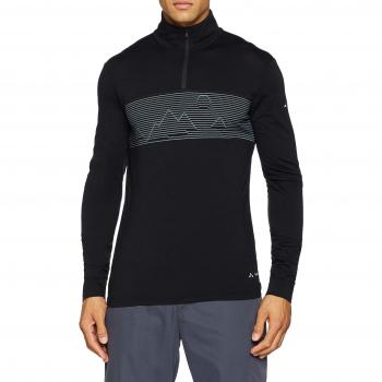 T-Shirt Homme VAUDE Base Halfzip Noir S