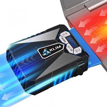 Klim Cool – Refrigerador para Ordenador Ventilador de Alto Rendimiento, Aspiradora de Aire USB, Azul Nueva 2022