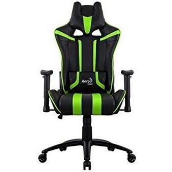 Silla Aerocool AC120 AIR para Gamers, Asiento Acolchado en Verde y Negro