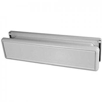 UPVC Door Letterbox HS3755 (White) – 10‑inch Midrail, 40‑80 mm Surround