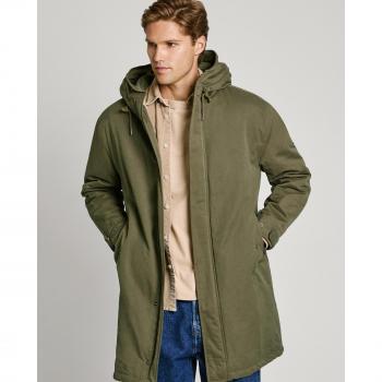 Parka Pepe Jeans para Hombre con Tapeta Oculta y Capucha