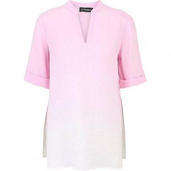 Doris Streich Bluse aus Leinen in Rosa 48