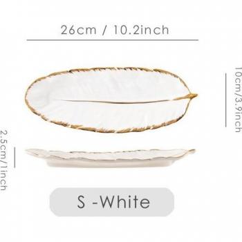 Gold Ceramic Fruit Plate