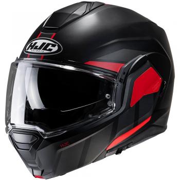 HJC i100 Beis Casco Moto Modulare P/J Grigio Verde M