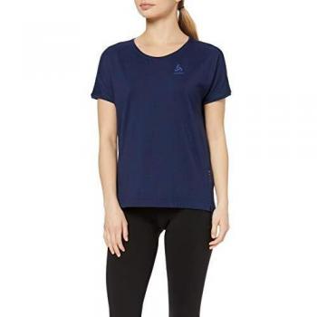 T-shirt Odlo Femme BL Top Crew Neck s/s CERAMIWOOL, Diving Navy, M