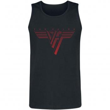 Van Halen Classic Red Logo Tanktop für Männer – Schwarz, 3XL (Lizenzierte Ware)