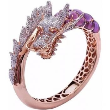 Sortija Vintage Dragón Rosa 18Kt – Joyas para Ella