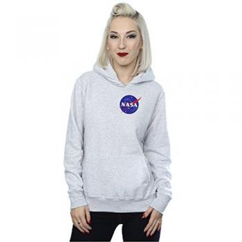 Hoodie Insigne Classique NASA pour Femmes S Gris