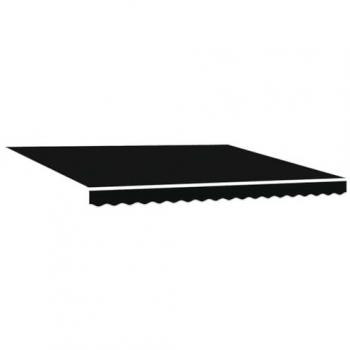 VidaXL Auvent Noir 400×350 cm – Rétractable, Tissu Résistant à l’Eau