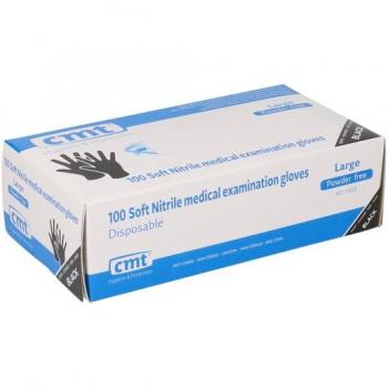 CMT L Soft Nitril Handschoenen Zwart 100 Stuks