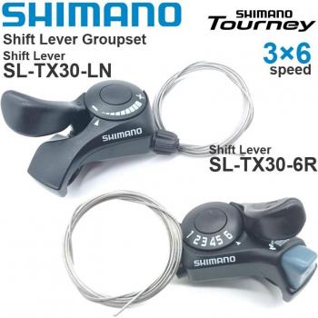 Palanca Shimano Tourney SL‑TX30 Plus 3x6 Velocidades (Original)