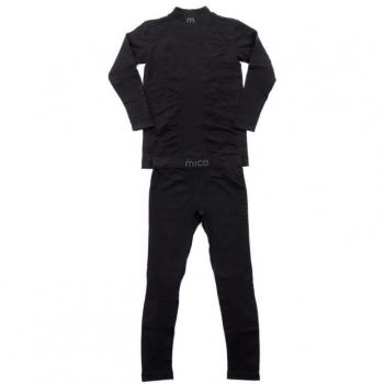 Maglia lupetto nera e calzamaglia Mico per bambini