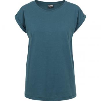Urban Classics Ladies Extended Shoulder Tee Girl-Shirt petrol