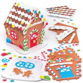 Lebkuchenhaus Bastelspaß aus Moosgummi