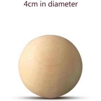 Boule de Bois Artisanal 3 cm