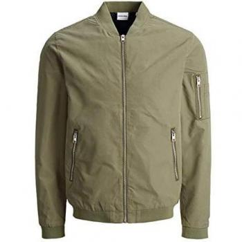 Herren-Bomberjacke in Olivgrün von JACK & JONES