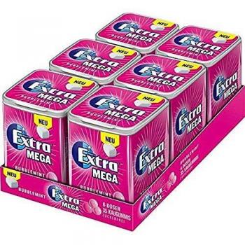 Wrigley Extra Bubblemint Kaugummi 6 Dosen