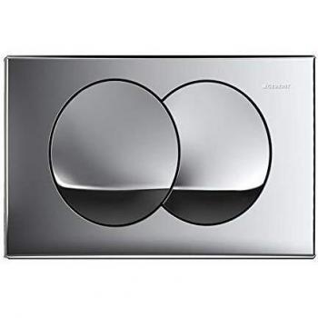 Geberit DELTA20, Betätigungsplatte, doppelte Lautstärke, Chrom leuchtet