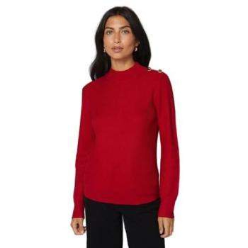 Wallis Women's Red XL ZigZag Funnel Top