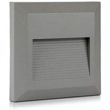 Segnapasso da Incasso LED 2W Luce Naturale Grigio