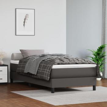 VidaXL Boxspringbett mit Matratze 90x190 cm in Grau