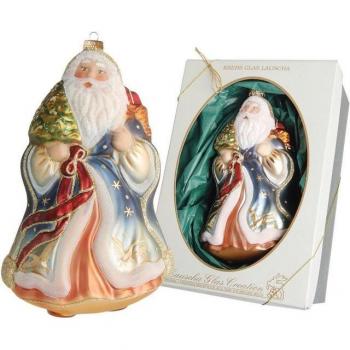 Krebs Glas Lauscha: Bunte Weihnachtsmann‑Deko aus handgeblasenem Glas (1 Stück)