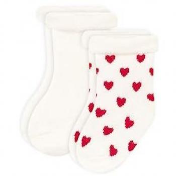 Calcetines Infantiles Tricot Petit Bateau en Blanco con Diseño