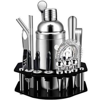 Cocktail Master Class Set: 19‑Piece Stainless Steel Kit