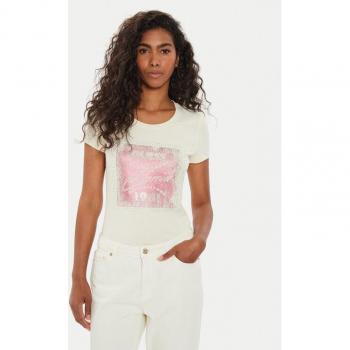 T-Shirt Chic Logo Strass Devant