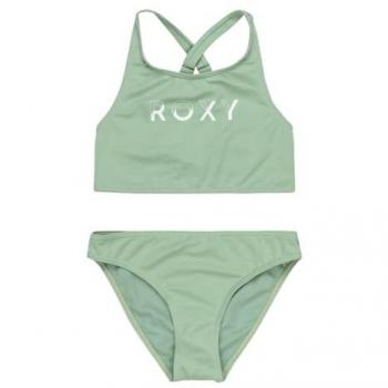 Crop Top Verde Roxy – Bikini Solido Kids