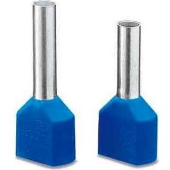 AI‑Twin 2X 1,5‑12 BK Aderendhüllensatz (Schwarz) – 12 mm Hülsenlänge, 20 mm Gesamtlänge – 100 Packung