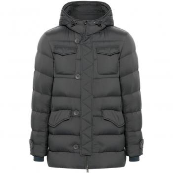 Herno Men's Down Jacket in Grey