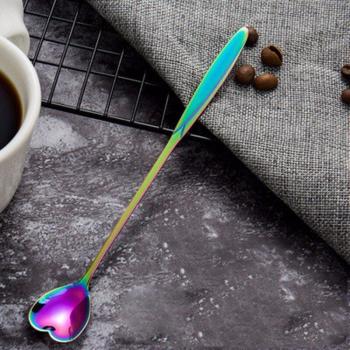 Premium 16‑Piece Stainless Steel Dessert Spoon Set with Floral & Heart Handles